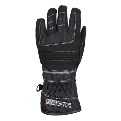 Duchinni Kids Textile Waterproof Motorcycle Trail Gloves - Black / Silver