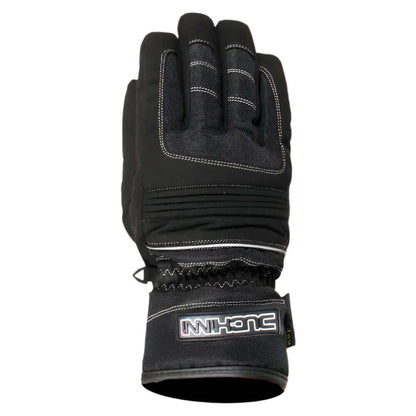 Duchinni Kids Textile Waterproof Motorcycle Trail Gloves - Black / Silver
