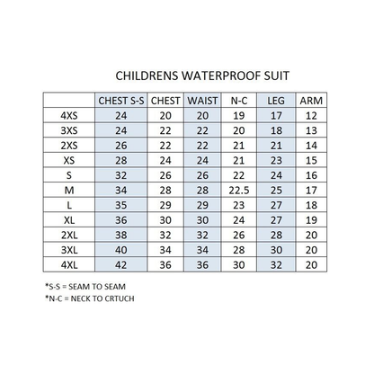 Baby Biker Kids Childs Waterproof One Piece Suit Blue - Regular Body