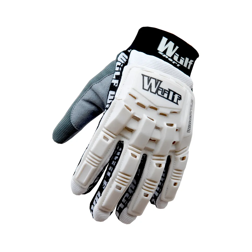 Wulfsport Wiggy MX Motocross Off Road Armour Adult Gloves White