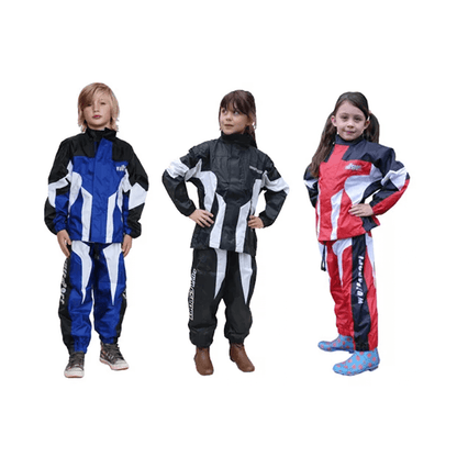 Kids Wulfsport Cub 2 Piece Waterproof Set Trouser & Jacket MX Motocross