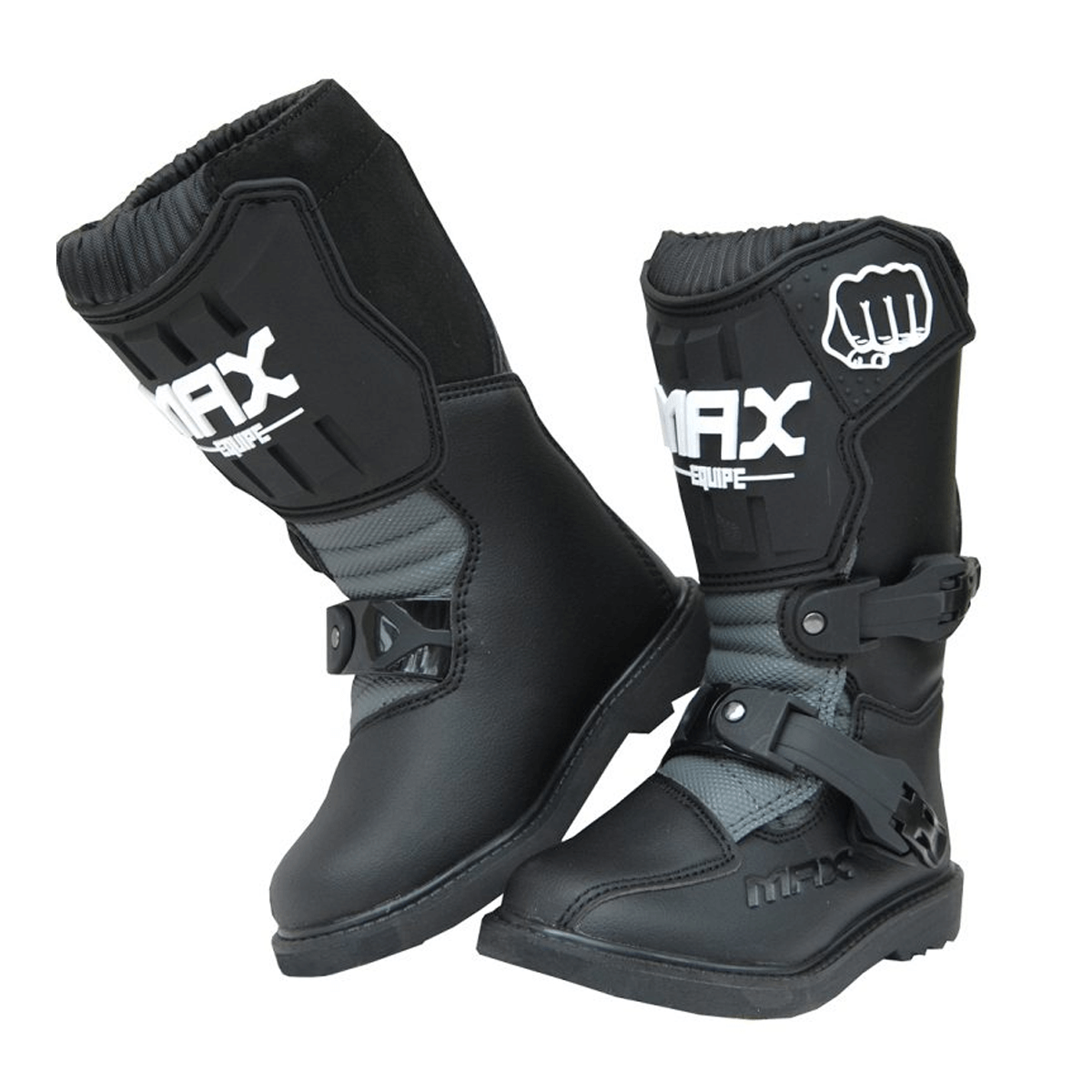 Wulfsport Kids MX Motocross Motorcycle Black Max II Boots