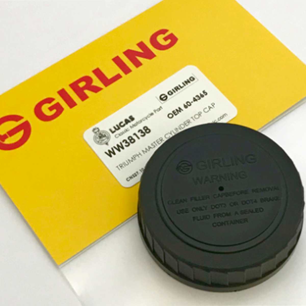 Genuine Girling Master Cylinder Reservoir Cap Triumph Norton - BC42357