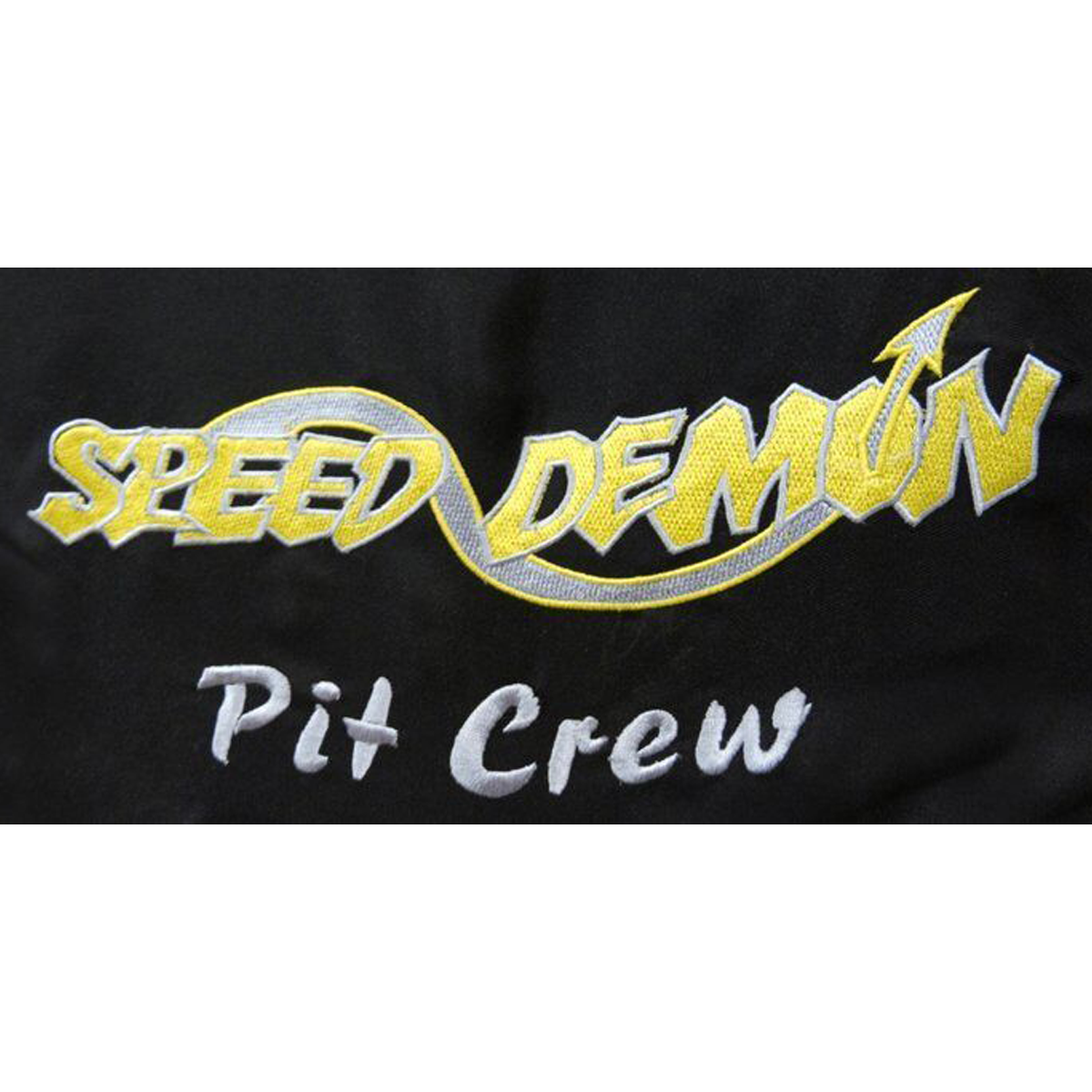 Kids Childrens Mechanic Style Pit Crew Speed Demon Overalls Black / Yellow