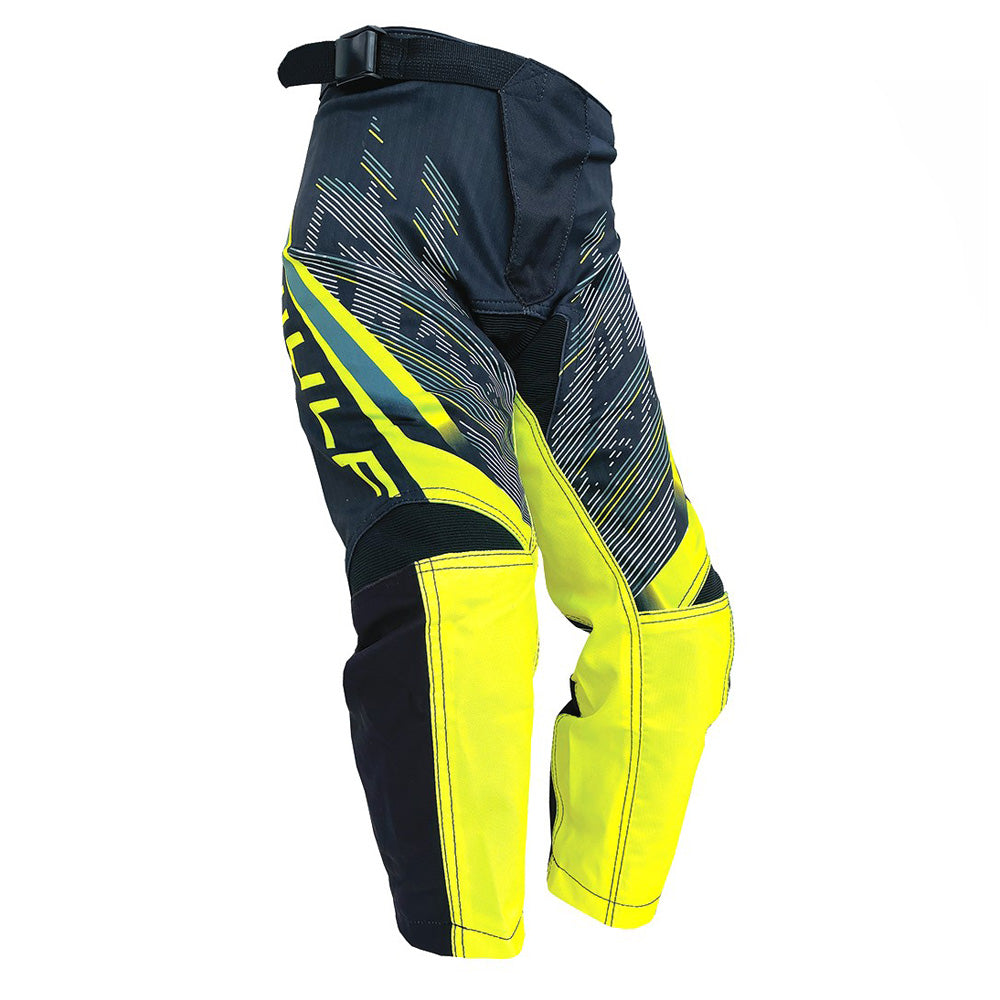 Kids MX Wulfsport 2026 WARHAMMER Shirt, Pant, Helmet, Gloves, Goggle & Neck Brace Yellow #11
